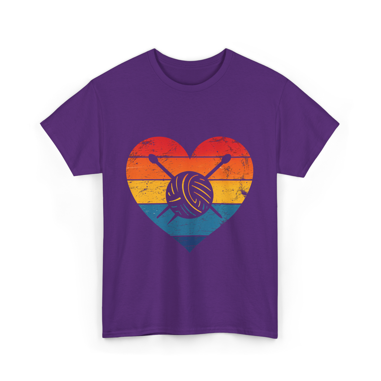 Love Yarn Knitting Knitter T-Shirt - Purple