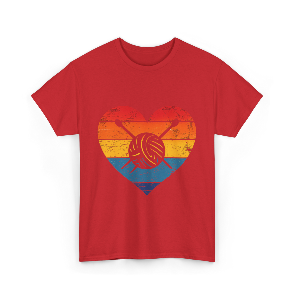 Love Yarn Knitting Knitter T-Shirt - Red