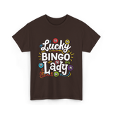 Lucky Bingo Lady Bingo T-Shirt - Dark Chocolate