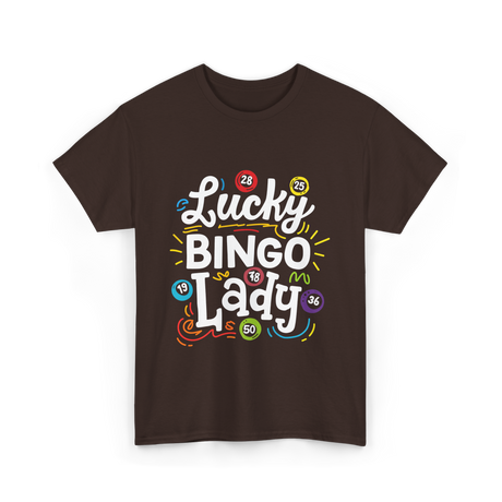 Lucky Bingo Lady Bingo T-Shirt - Dark Chocolate