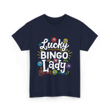 Lucky Bingo Lady Bingo T-Shirt - Navy