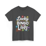 Lucky Bingo Lady Bingo T-Shirt - Dark Heather