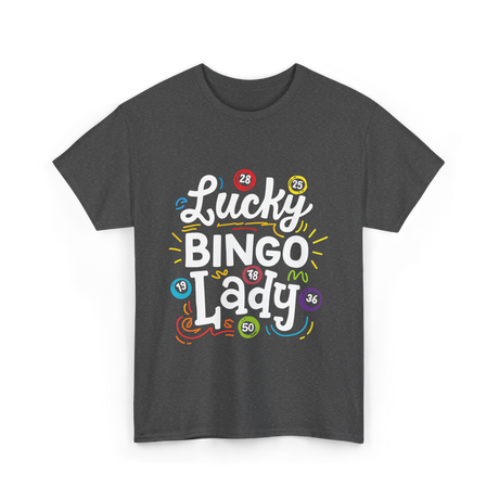 Lucky Bingo Lady Bingo T-Shirt - Dark Heather