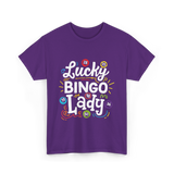 Lucky Bingo Lady Bingo T-Shirt - Purple