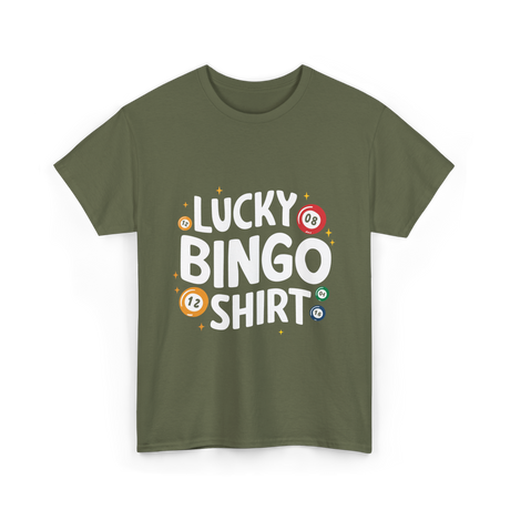 Lucky Bingo T-Shirt - Military Green