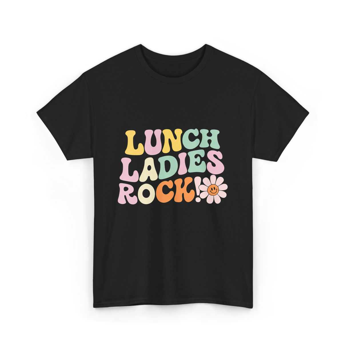 Lunch Ladies Rock Cafeteria Crew T-Shirt - Black