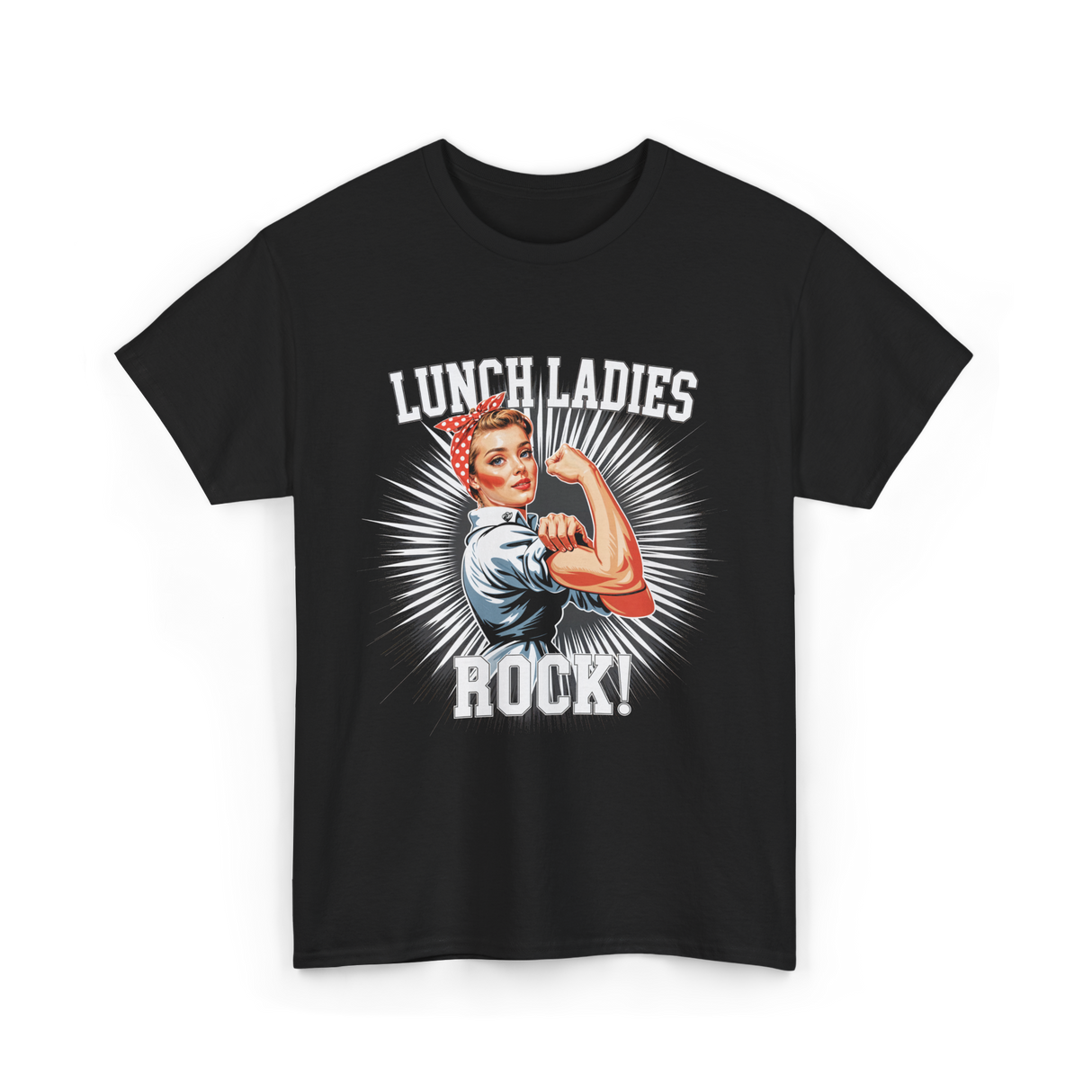 Lunch Ladies Rock Cafeteria Workers T-Shirt - Black