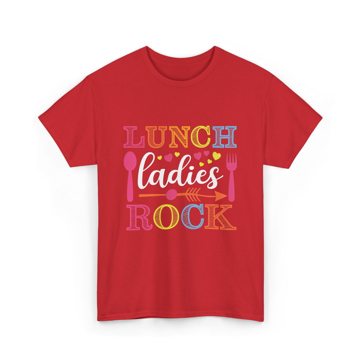 Lunch Ladies Rock Lunch Ladies T-Shirt - Red