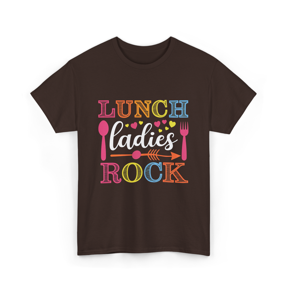 Lunch Ladies Rock Lunch Ladies T-Shirt - Dark Chocolate