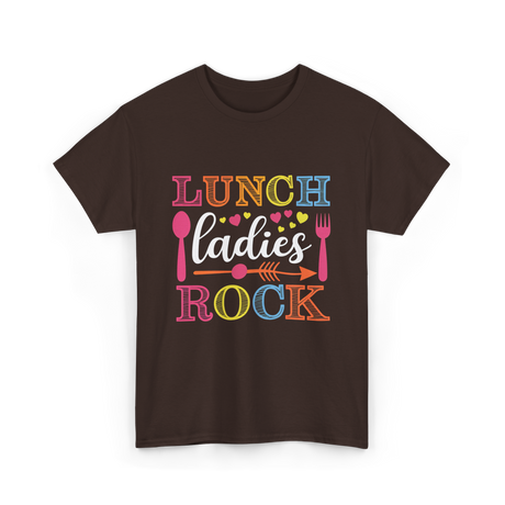 Lunch Ladies Rock Lunch Ladies T-Shirt - Dark Chocolate