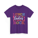 Lunch Ladies Rock Lunch Ladies T-Shirt - Purple