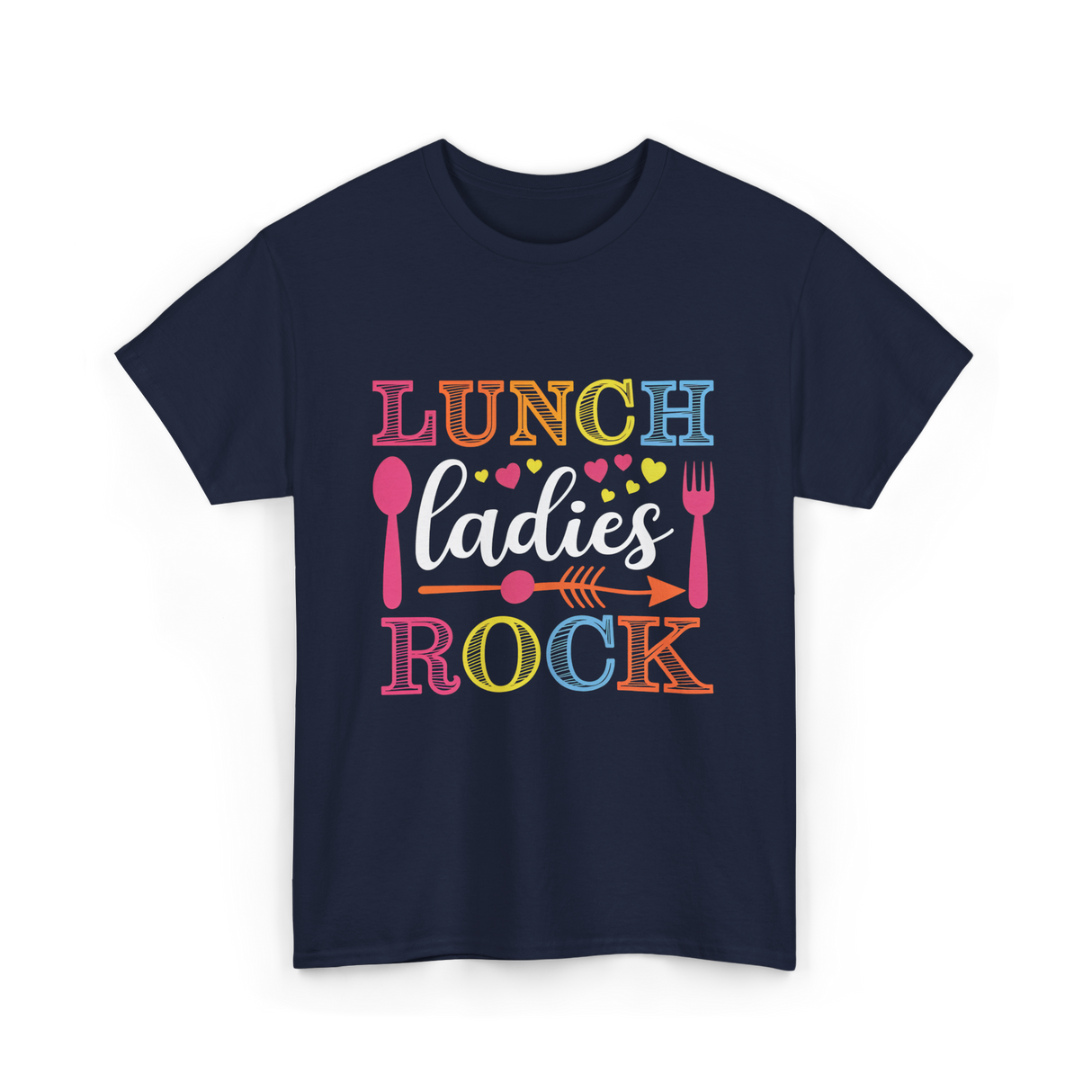 Lunch Ladies Rock Lunch Ladies T-Shirt - Navy