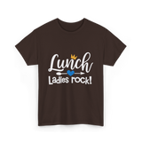 Lunch Ladies Rock Lunch Lady T-Shirt - Dark Chocolate