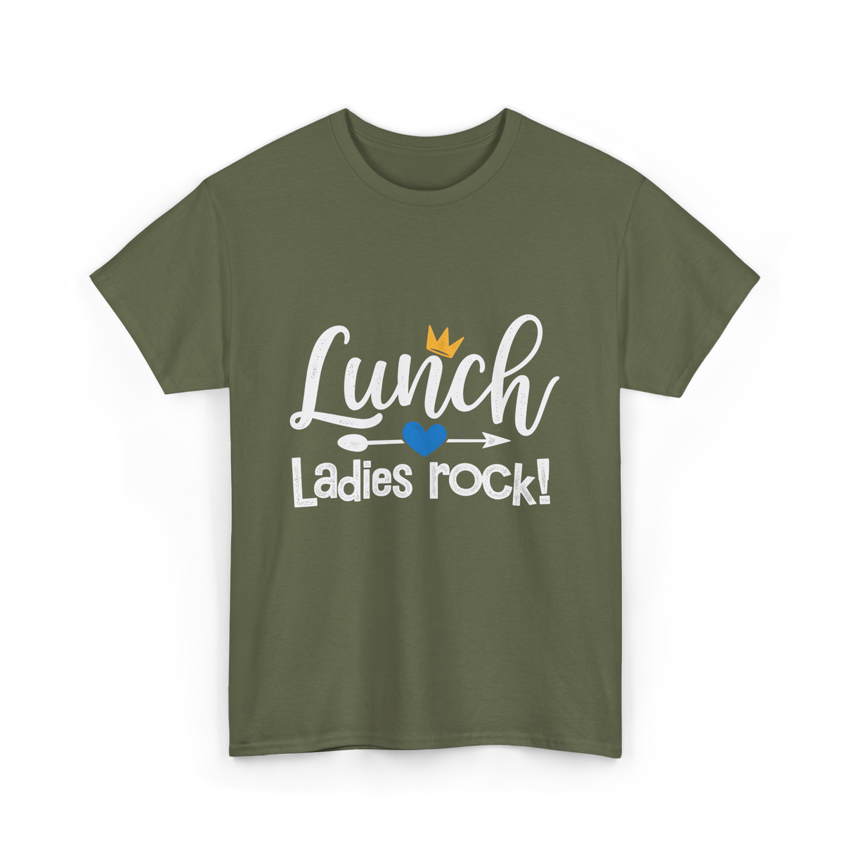 Lunch Ladies Rock Lunch Lady T-Shirt - Military Green