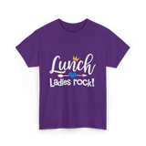 Lunch Ladies Rock Lunch Lady T-Shirt - Purple