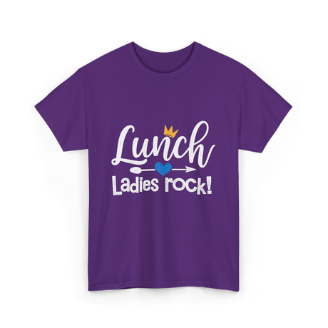 Lunch Ladies Rock Lunch Lady T-Shirt - Purple