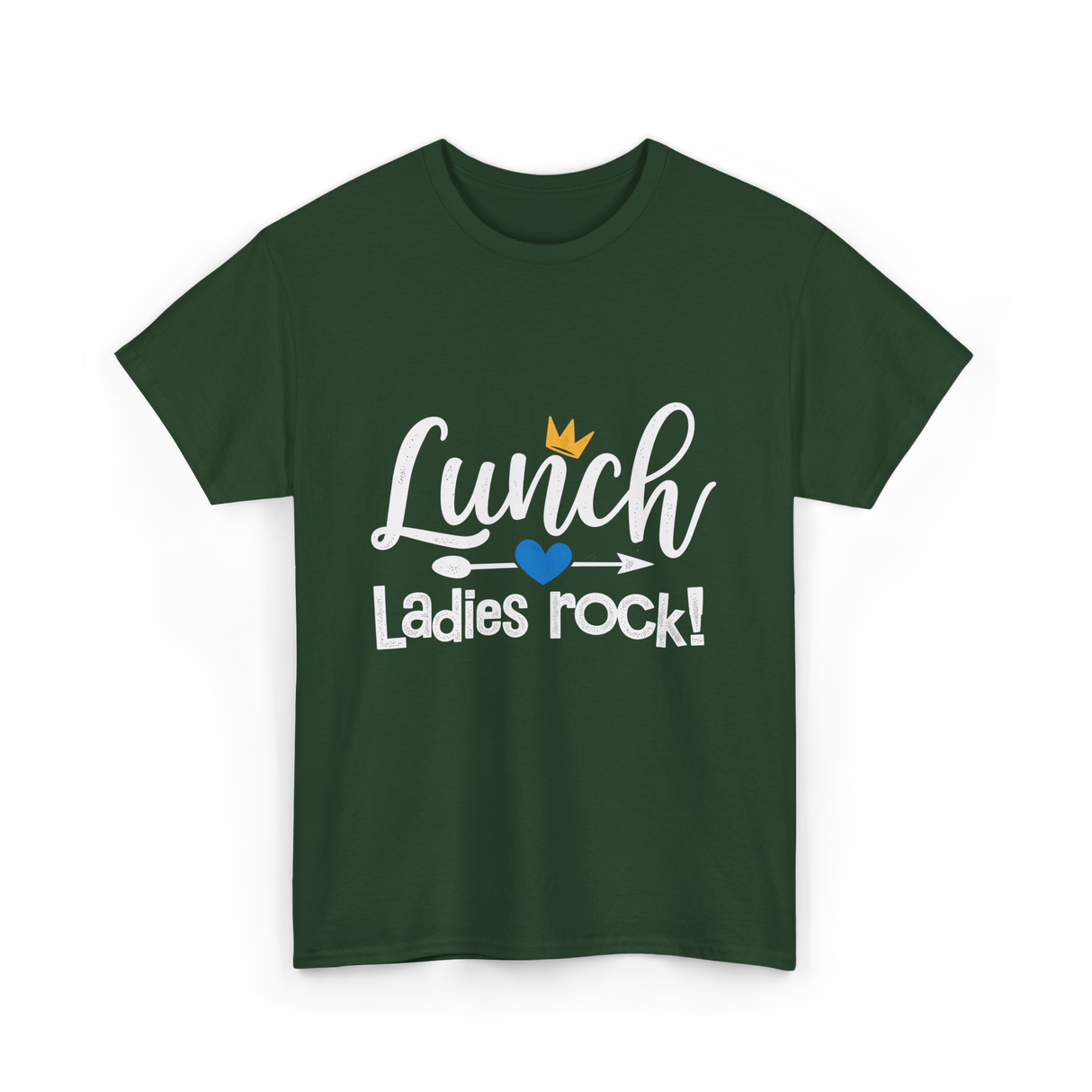 Lunch Ladies Rock Lunch Lady T-Shirt - Forest Green