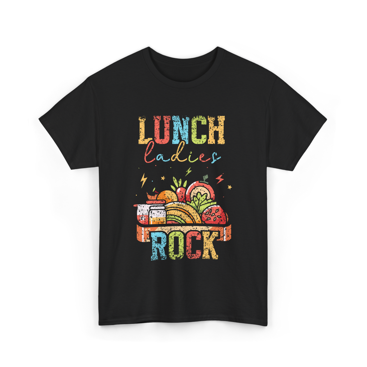 Lunch Ladies Rock School Cafeteria T-Shirt - Black