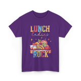 Lunch Ladies Rock School Cafeteria T-Shirt - Purple