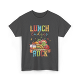 Lunch Ladies Rock School Cafeteria T-Shirt - Dark Heather