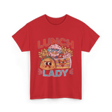 Lunch Lady Cafeteria Food T-Shirt - Red