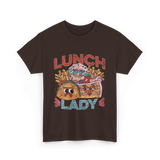 Lunch Lady Cafeteria Food T-Shirt - Dark Chocolate