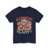 Lunch Lady Cafeteria Food T-Shirt - Navy