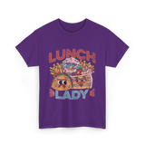 Lunch Lady Cafeteria Food T-Shirt - Purple