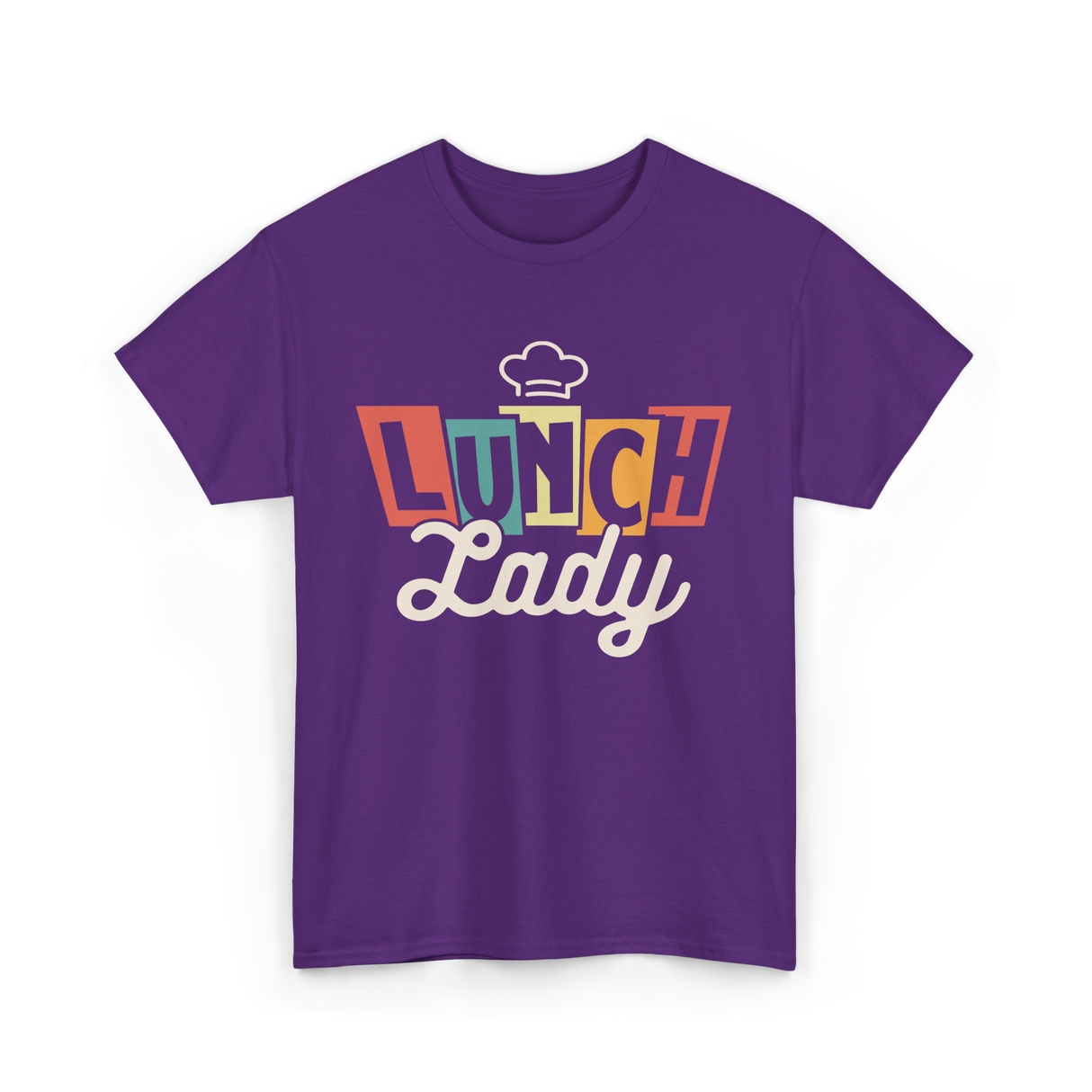 Lunch Lady Cafeteria Worker T-Shirt - Purple