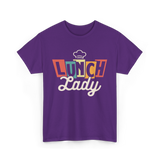 Lunch Lady Cafeteria Worker T-Shirt - Purple