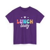 Lunch Lady Cafeteria Worker T-Shirt - Purple