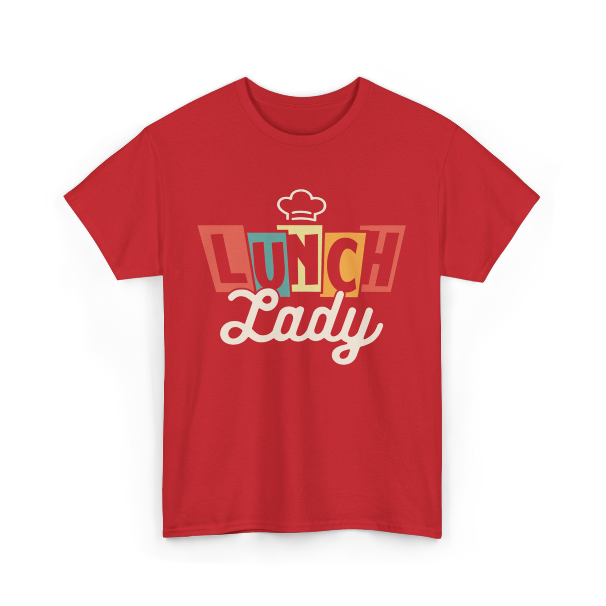 Lunch Lady Cafeteria Worker T-Shirt - Red