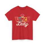 Lunch Lady Cafeteria Worker T-Shirt - Red