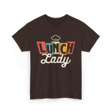 Lunch Lady Cafeteria Worker T-Shirt - Dark Chocolate