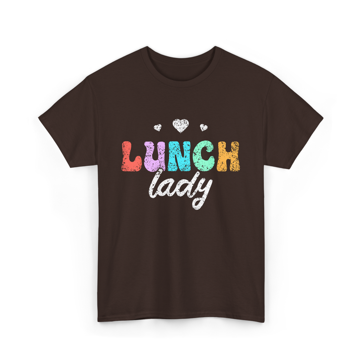 Lunch Lady Cafeteria Worker T-Shirt - Dark Chocolate