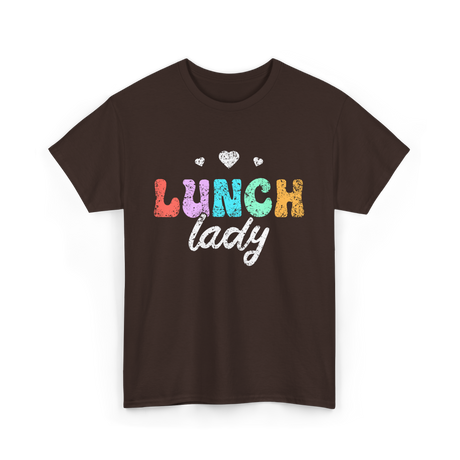 Lunch Lady Cafeteria Worker T-Shirt - Dark Chocolate