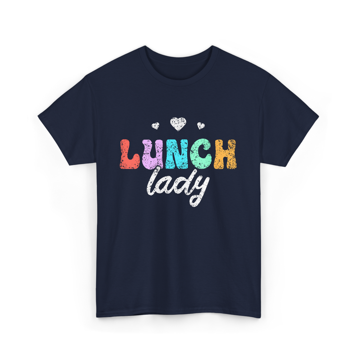 Lunch Lady Cafeteria Worker T-Shirt - Navy