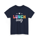 Lunch Lady Cafeteria Worker T-Shirt - Navy