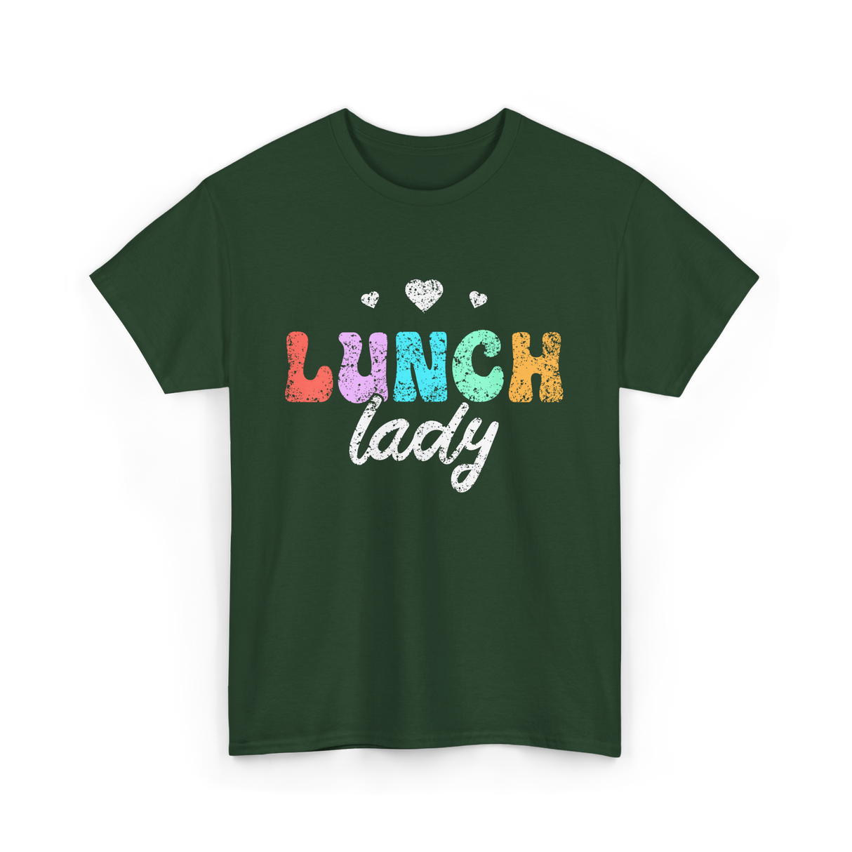 Lunch Lady Cafeteria Worker T-Shirt - Forest Green