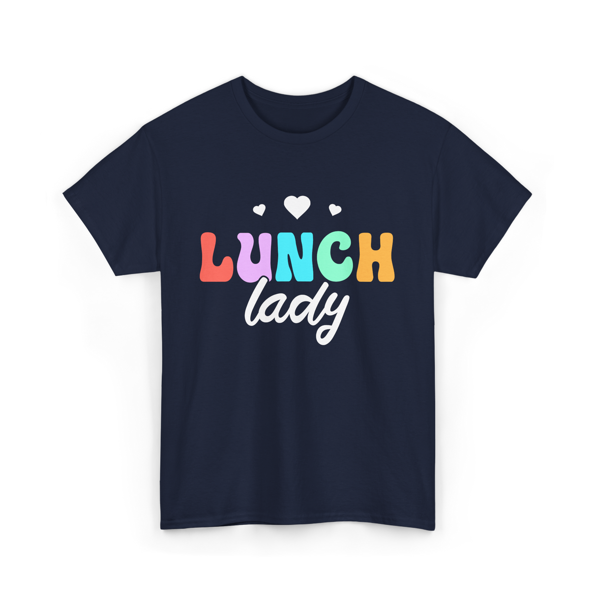 Lunch Lady Lunchroom School Cafeteria T-Shirt - Navy