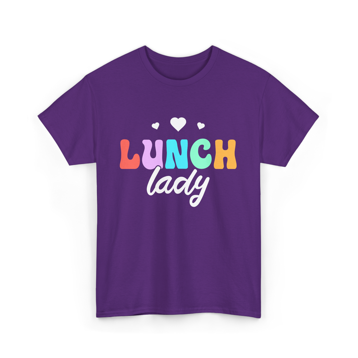 Lunch Lady Lunchroom School Cafeteria T-Shirt - Purple