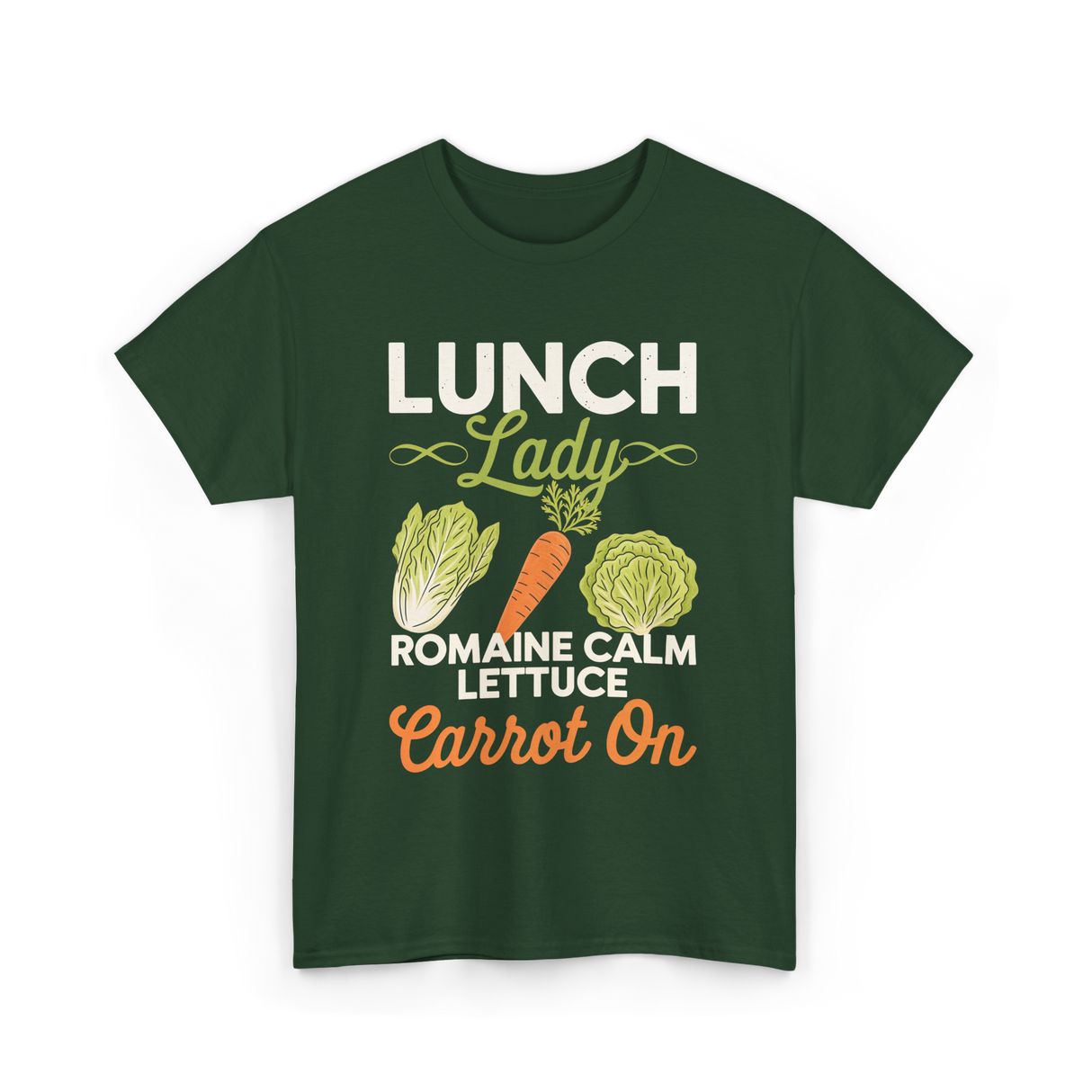 Lunch Lady Romaine Calm T-Shirt - Forest Green