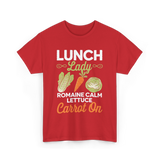 Lunch Lady Romaine Calm T-Shirt - Red