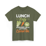 Lunch Lady Romaine Calm T-Shirt - Military Green