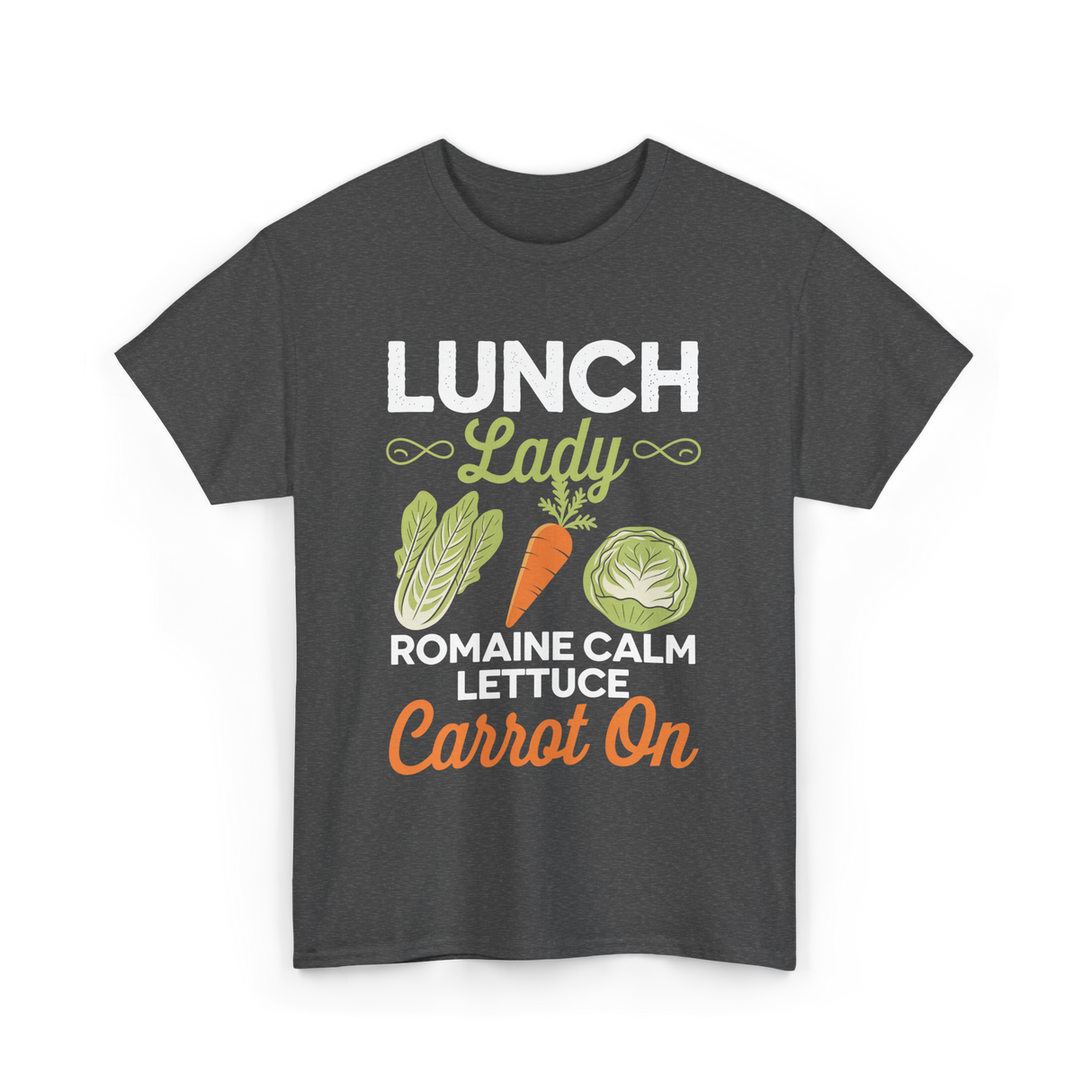 Lunch Lady Romaine Calm T-Shirt - Dark Heather