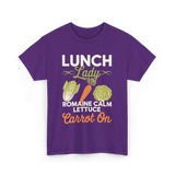 Lunch Lady Romaine Calm T-Shirt - Purple