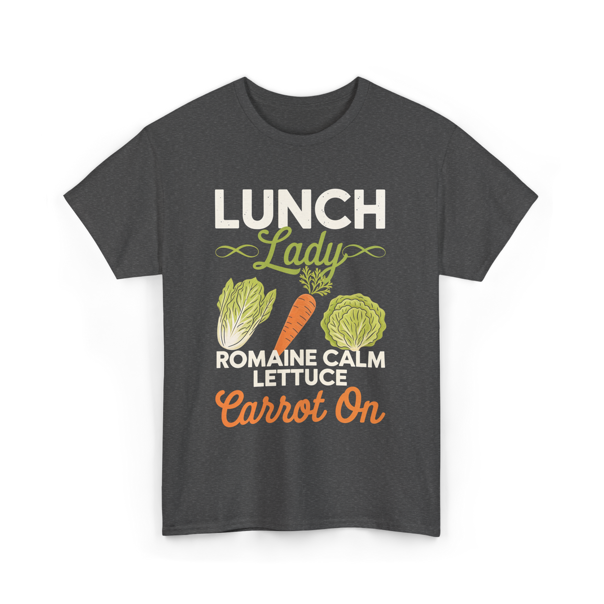 Lunch Lady Romaine Calm T-Shirt - Dark Heather