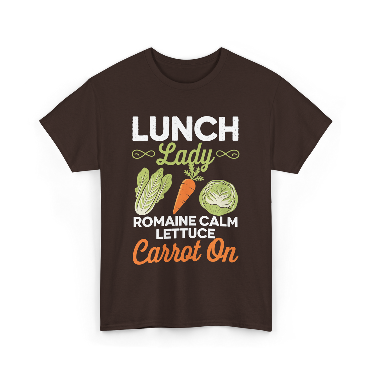 Lunch Lady Romaine Calm T-Shirt - Dark Chocolate