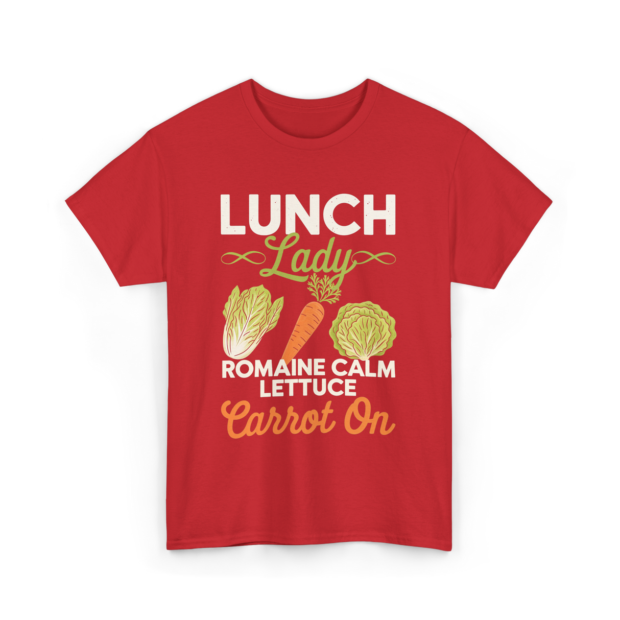 Lunch Lady Romaine Calm T-Shirt - Red