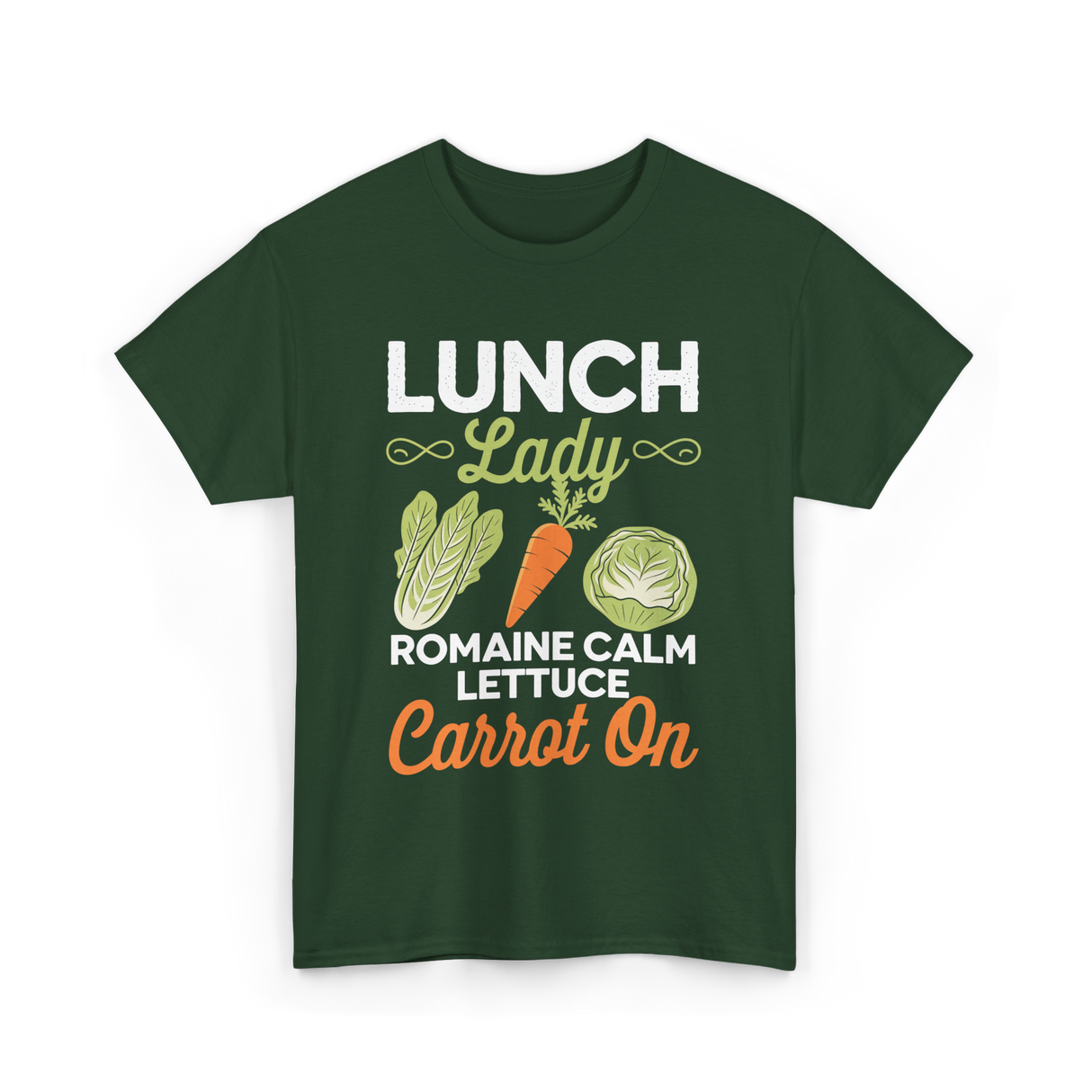 Lunch Lady Romaine Calm T-Shirt - Forest Green